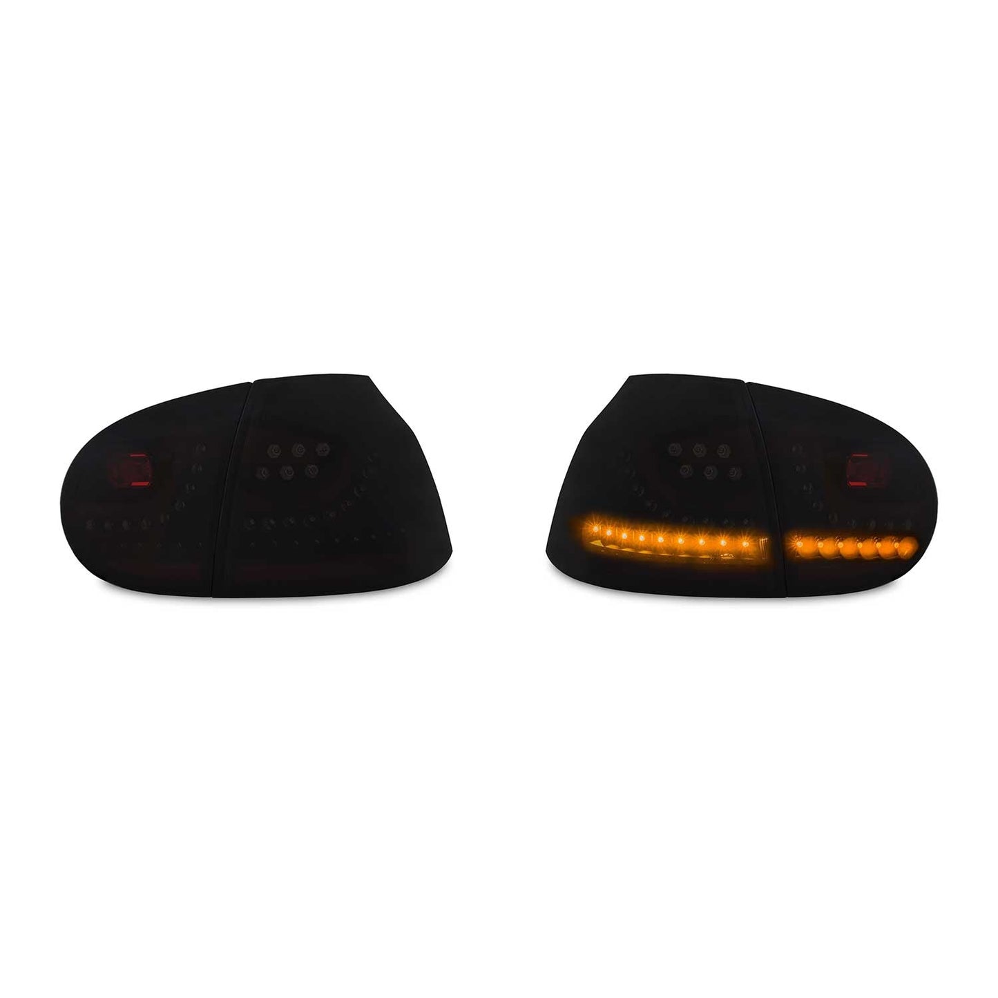 JOM LED Rückleuchten für VW Golf MK5 2003-2008 mit Dynamik-Blinker schwarz 4tlg OMAC DE