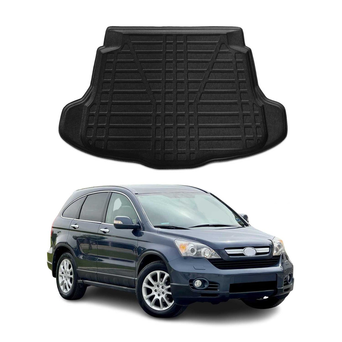 Kofferraumwanne Laderaumwanne für Honda CR-V 2006-2012 Gummi TPE Schwarz OMAC DE
