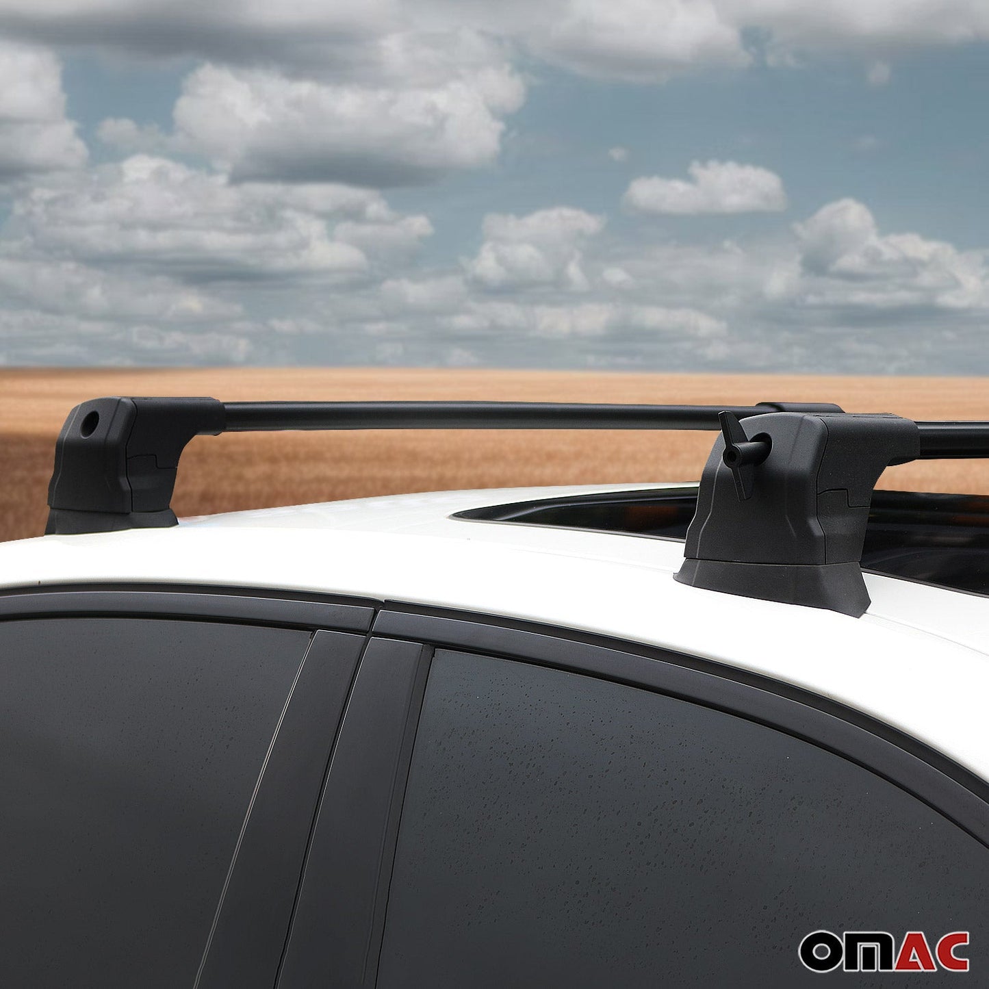 Dachträger Grundtäger für Citroen Berlingo 1996-2008 75kg Aluminium Schwarz 2x OMAC DE