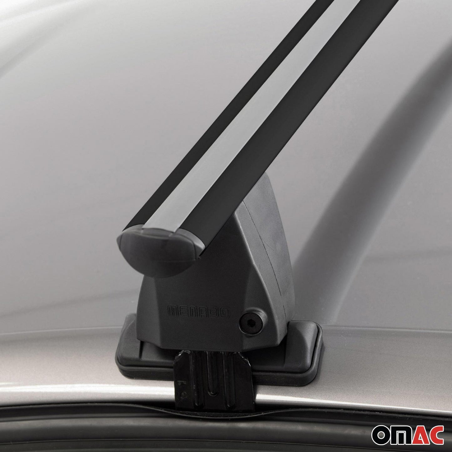 Menabo Dachträger Grundträger für VW Passat B8 Alltrack 2014-18 Alu Schwarz 2x OMAC DE