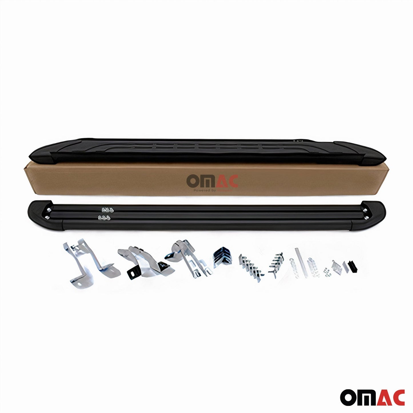Trittbretter Seitenschweller für VW Amarok DoubleCab 2022-2024 Schwarz Alu 2 tlg