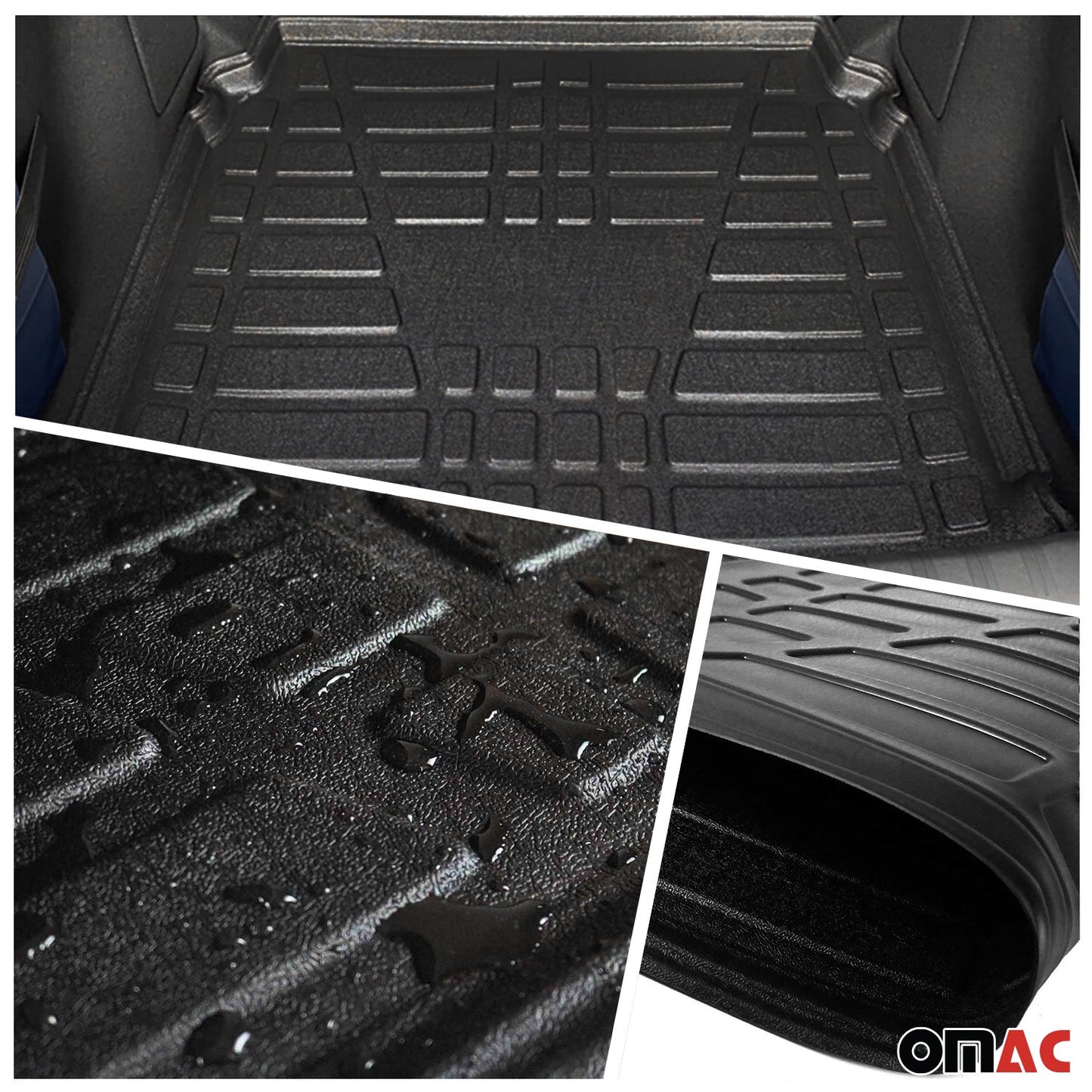 Fußmatten & Kofferraumwanne Set für Citroen C3 5tür 2016-2024 5tür Gummi OMAC DE