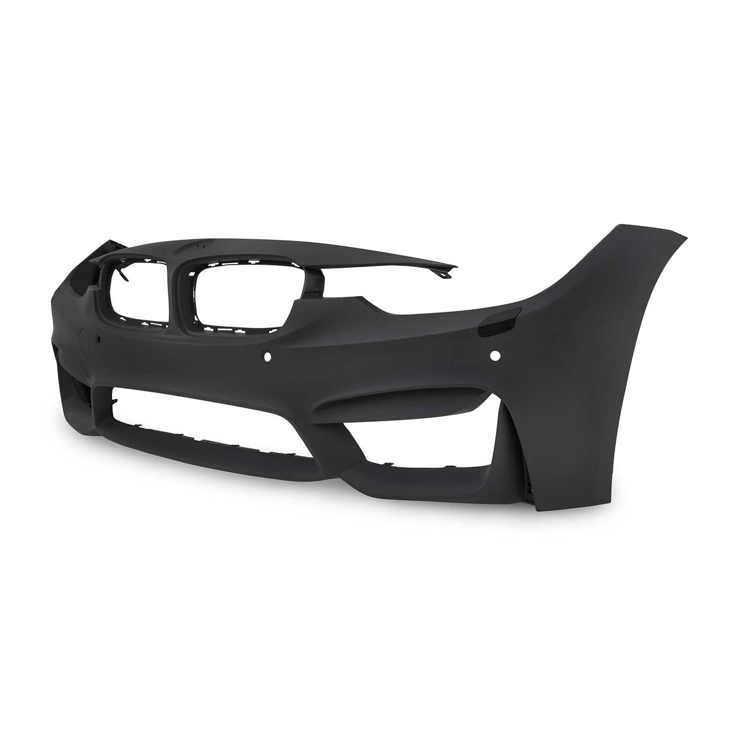 JOM Stoßstange vorne für BMW F30 inkl. LCI 2011-2019 SRA + PDC Schwarz OMAC DE