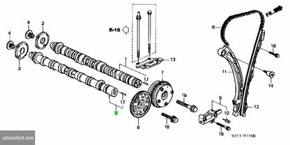 Honda Original Auslassnockenwelle 14120-PPA-010 14120PPA010 Accord, CR-V, Civic, Element, FR-V, Stream autoseifert.com