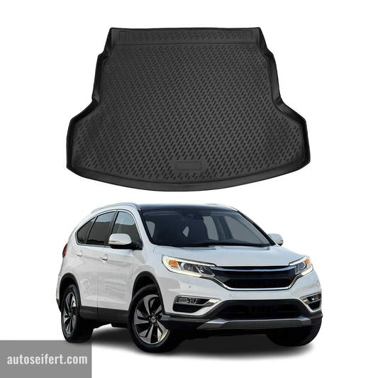 Kofferraummatte Kofferraumwanne für Honda CR-V 2012-2018 Gummi TPE Schwarz OMAC DE