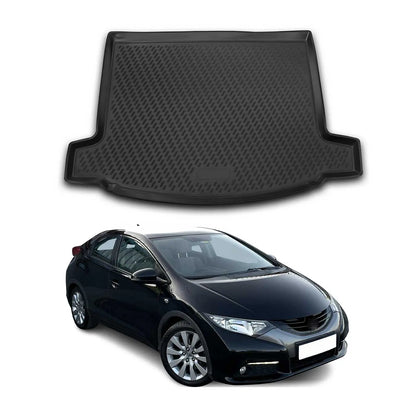 Kofferraummatte Kofferraumwanne für Honda Civic IX 2011-2017 Schrägheck Gummi OMAC DE