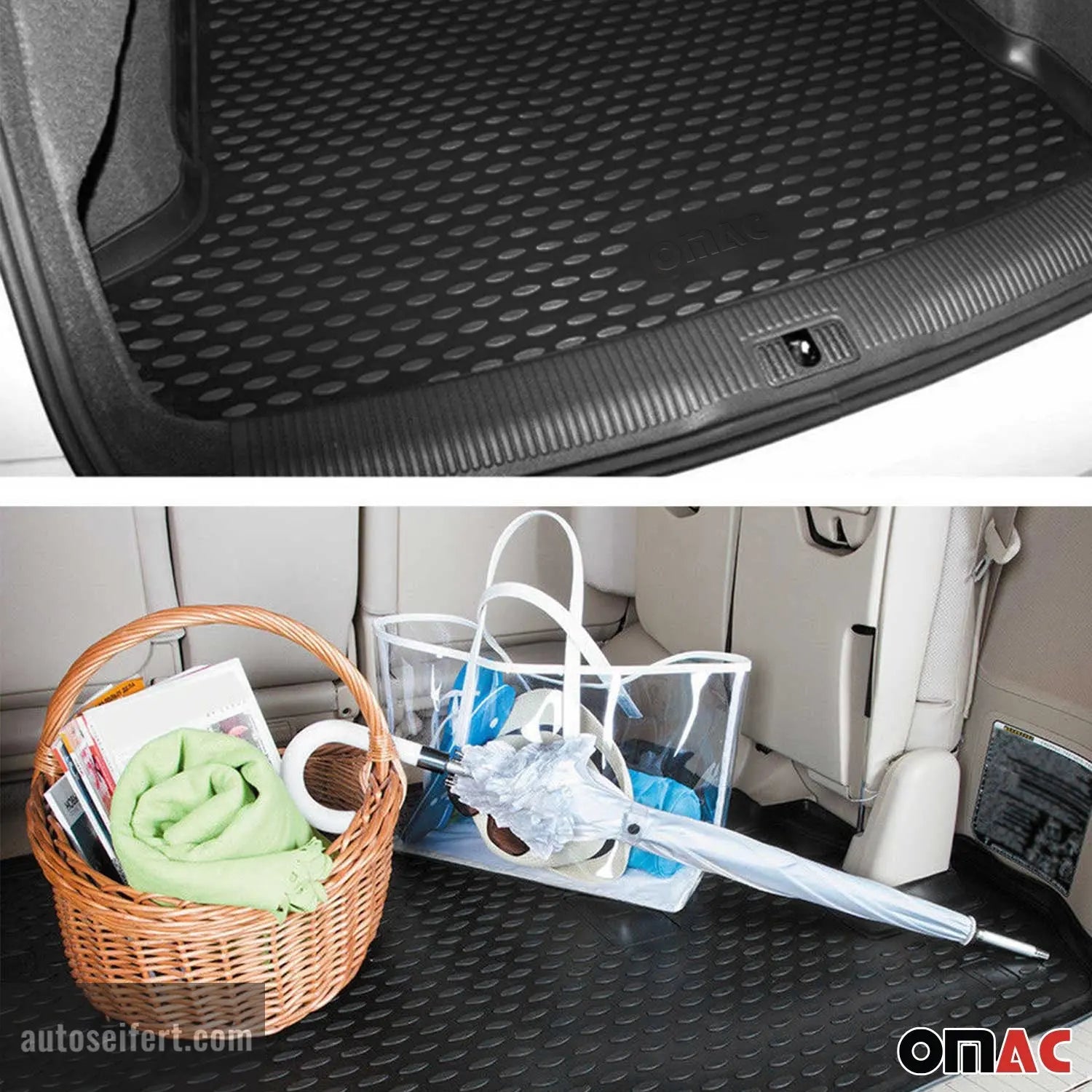 Kofferraummatte Kofferraumwanne für Honda Civic IX 2011-2017 Schrägheck Gummi OMAC DE