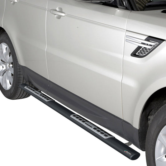Stahl Seitenschweller Schwellerrohre für Range Rover Sport 2014-2017 Schwarz OMAC DE