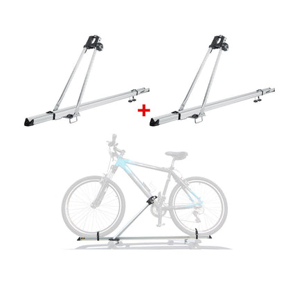 2x Fahrradträger Dachfahrradträger bis 15kg Fahrradhalter Aluminium Fahrräder OMAC DE