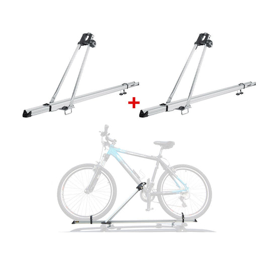 2x Fahrradträger Dachfahrradträger bis 15kg Fahrradhalter Aluminium Fahrräder OMAC DE