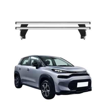 Menabo Dachträger Grundträger für Citroen C3 Aircross 2017-2024 Alu Grau 2tlg OMAC DE