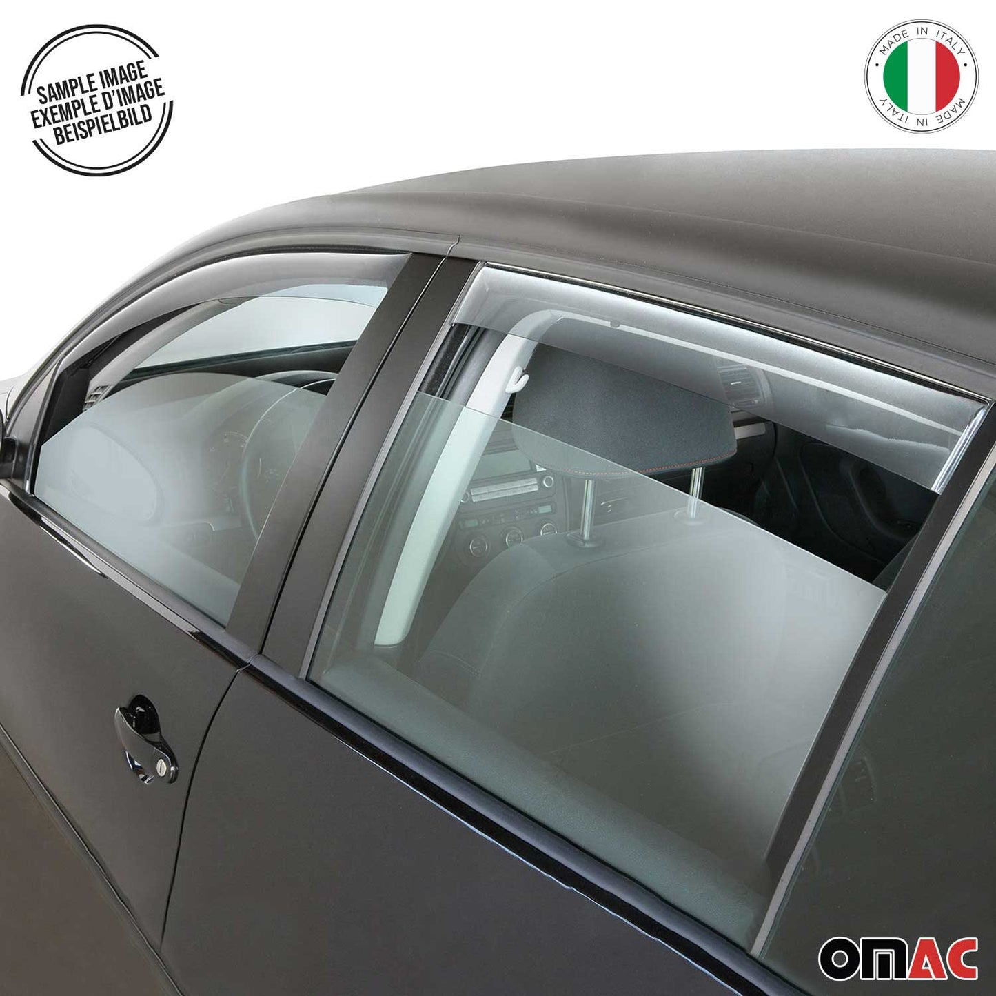 Windabweiser Regenabweiser für VW Golf mk4 1997-2006 Acryl Dunkel 4tlg