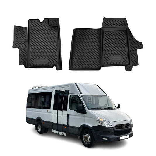 2006-2020 Iveco Daily Fußmatten TPE Schwarz 2 tlg