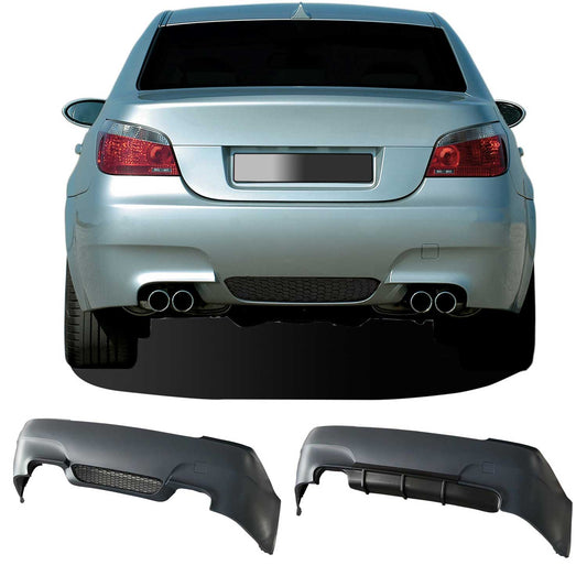 JOM Heckstoßstange für BMW E60 2003-2010 Schwarz 4tlg OMAC DE