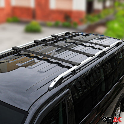 Dachträger Grundtäger für Citroen Jumpy 2016-2025 75kg Aluminium Schwarz 3 tlg OMAC DE