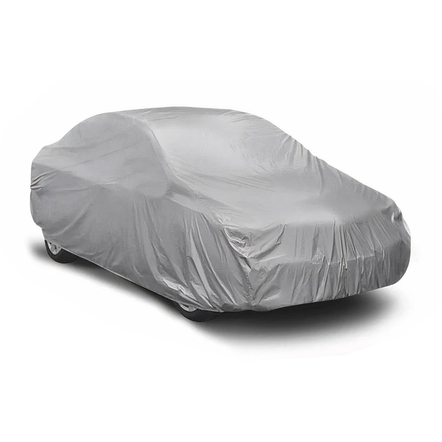 Auto Schutzhülle Vollgarage Autoabdeckung Universal Grau 382x165x140 OMAC DE
