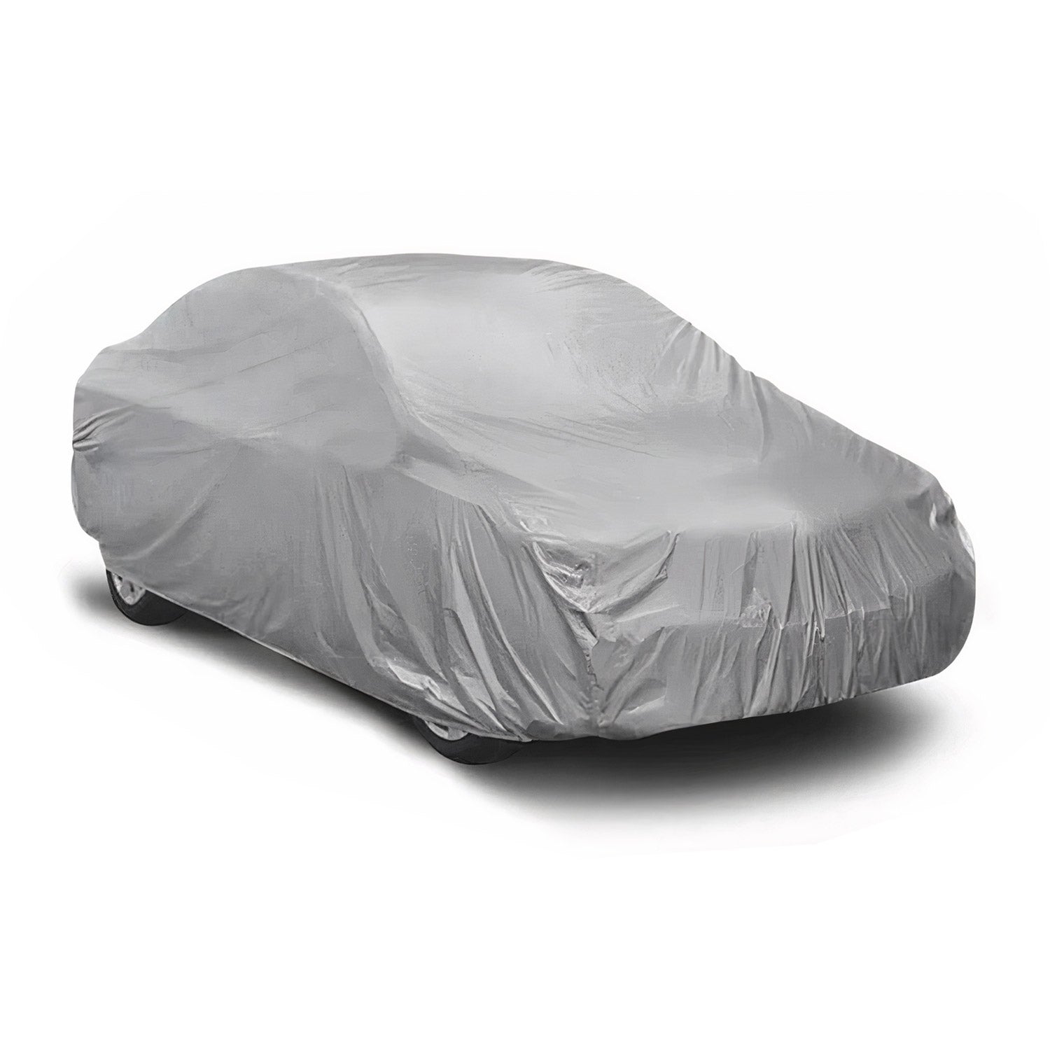 Auto Schutzhülle Vollgarage Autoabdeckung Universal Grau 382x165x140 OMAC DE