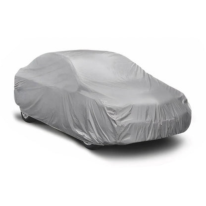 Auto Schutzhülle Vollgarage Autoabdeckung Universal Grau 382x165x140 OMAC DE