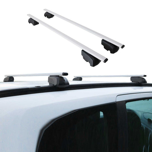 Dachträger Grundtäger für Opel Astra J Kombi 2010-2015 75kg Metall Silber 2 tlg OMAC DE