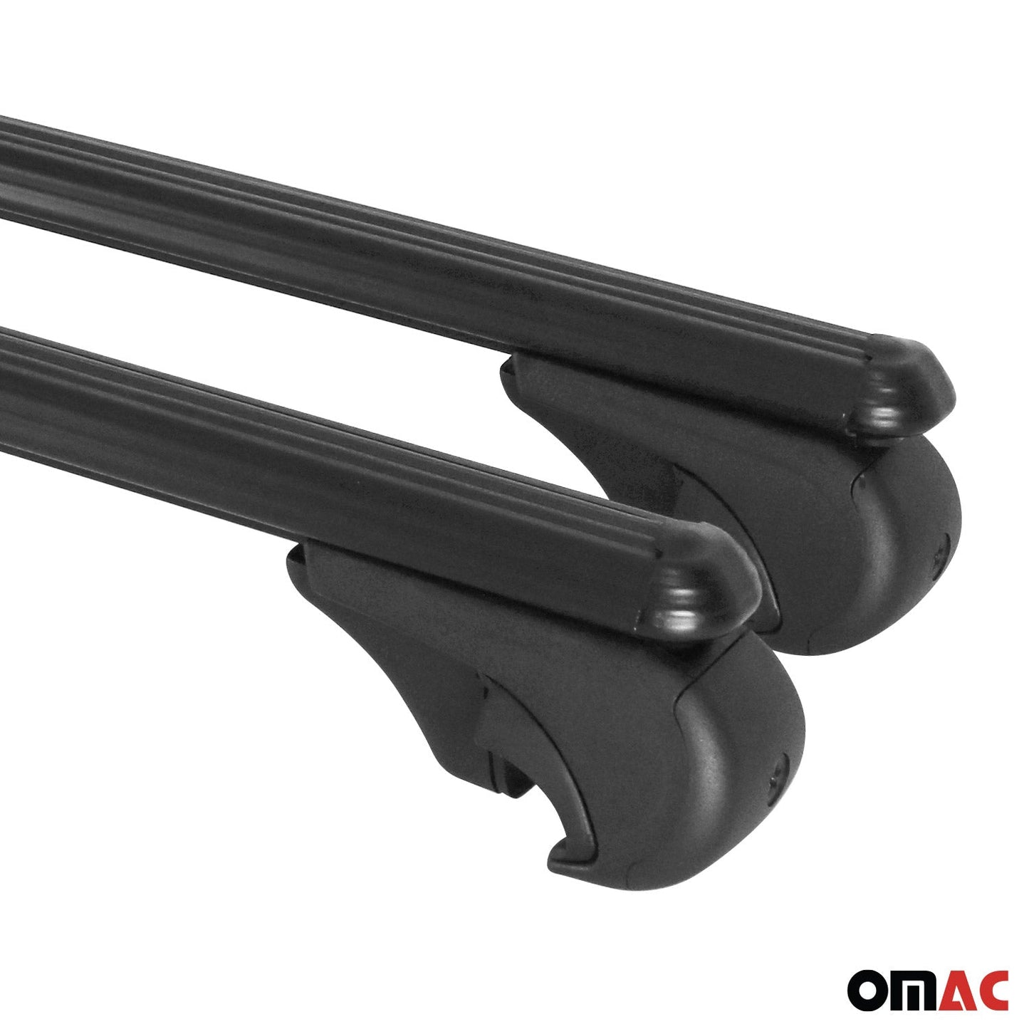 Dachträger Grundtäger für Audi A4 B6 Avant 2001-2004 75kg Alu Schwarz 2 tlg OMAC DE