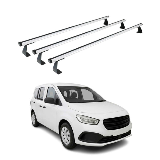 Dachträger Grundtäger für Mercedes Citan W420 2021-2025 75kg Alu Silber 3 tlg OMAC DE