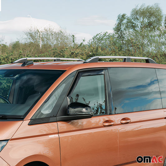 Dachreling Relingträger für VW T7 Multivan 2022-2025 Alu Silber L1 L2 2x OMAC DE