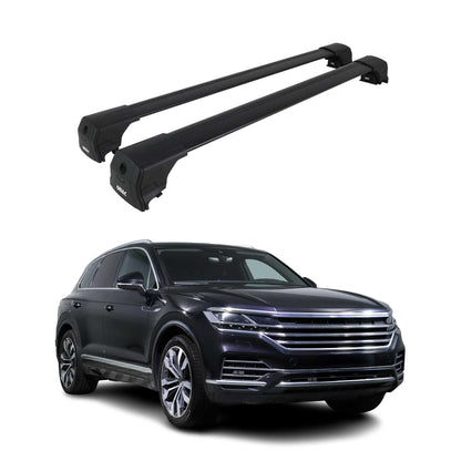 Dachträger Gepäckträger für VW Touareg 2018-2024 ABE Grundträger Alu Schwarz OMAC DE