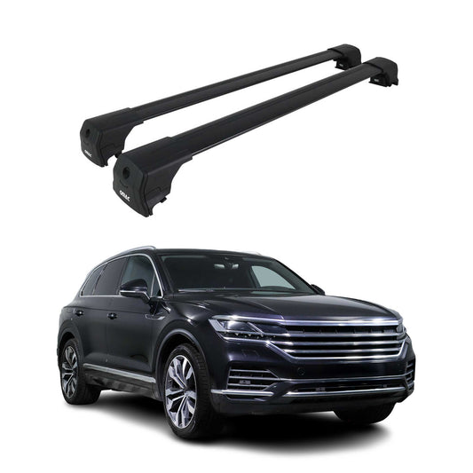 Dachträger Gepäckträger für VW Touareg 2018-2024 ABE Grundträger Alu Schwarz OMAC DE