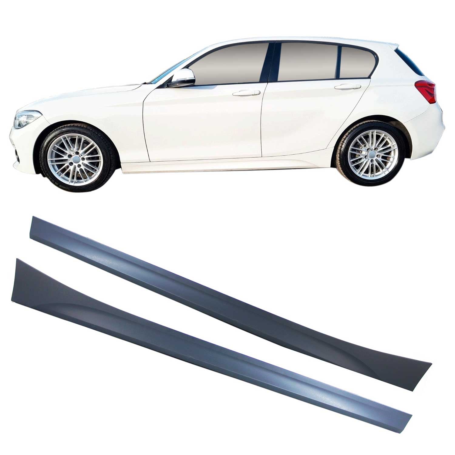 JOM Stoßstangen Kit & Seitenschweller für BMW F20 LCI 5-türer 2015-2019 Schwarz OMAC DE