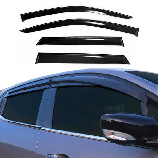 4x Windabweiser Regenabweiser für Hyundai Sonata 2005-2010 Acryl Dunkel OMAC DE