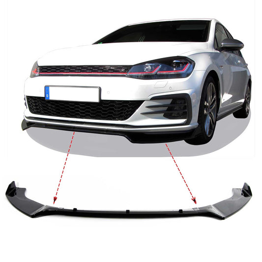 JOM Frontspoiler Lippe Splitter für VW Golf 7 GTi Bj. 2012-2018 schwarz glänzend OMAC DE