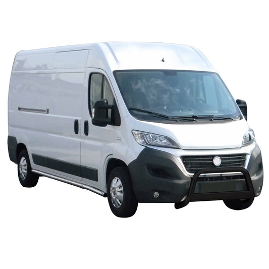 Frontbügel Frontschutzbügel für Fiat Ducato 2014-2020 Schwarz Edelstahl ø63 mm OMAC DE