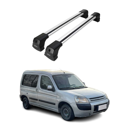 Dachträger Grundtäger für Citroen Berlingo 1996-2008 75kg Aluminium Silber 2x OMAC DE