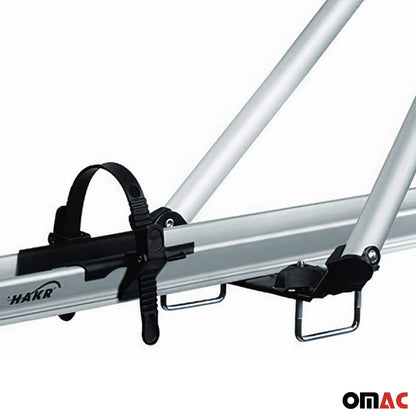Fahrradträger Dachfahrradträger bis 17kg Aluminium Silber Fahrradhalter OMAC DE