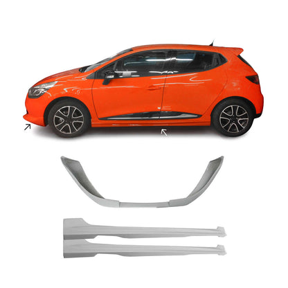 Bodykit Seitenschutz Frontspoiler Stoßstange für Renault Clio 2012-2019 ABS 3tlg OMAC DE