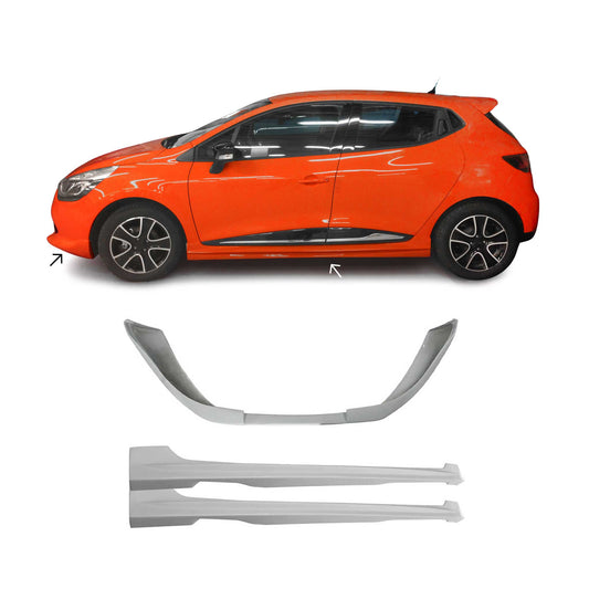 Bodykit Seitenschutz Frontspoiler Stoßstange für Renault Clio 2012-2019 ABS 3tlg OMAC DE