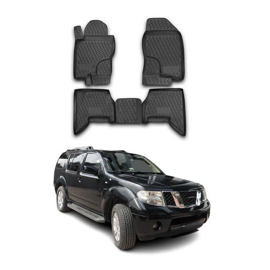 OMAC Fußmatten Gummimatten für Nissan Pathfinder 2005-2010 Automatten Schwarz 4x OMAC DE
