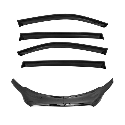 Motorhaube Deflektor Windabweiser Regenabweiser Set für Audi Q7 4L 2006-2015 OMAC DE