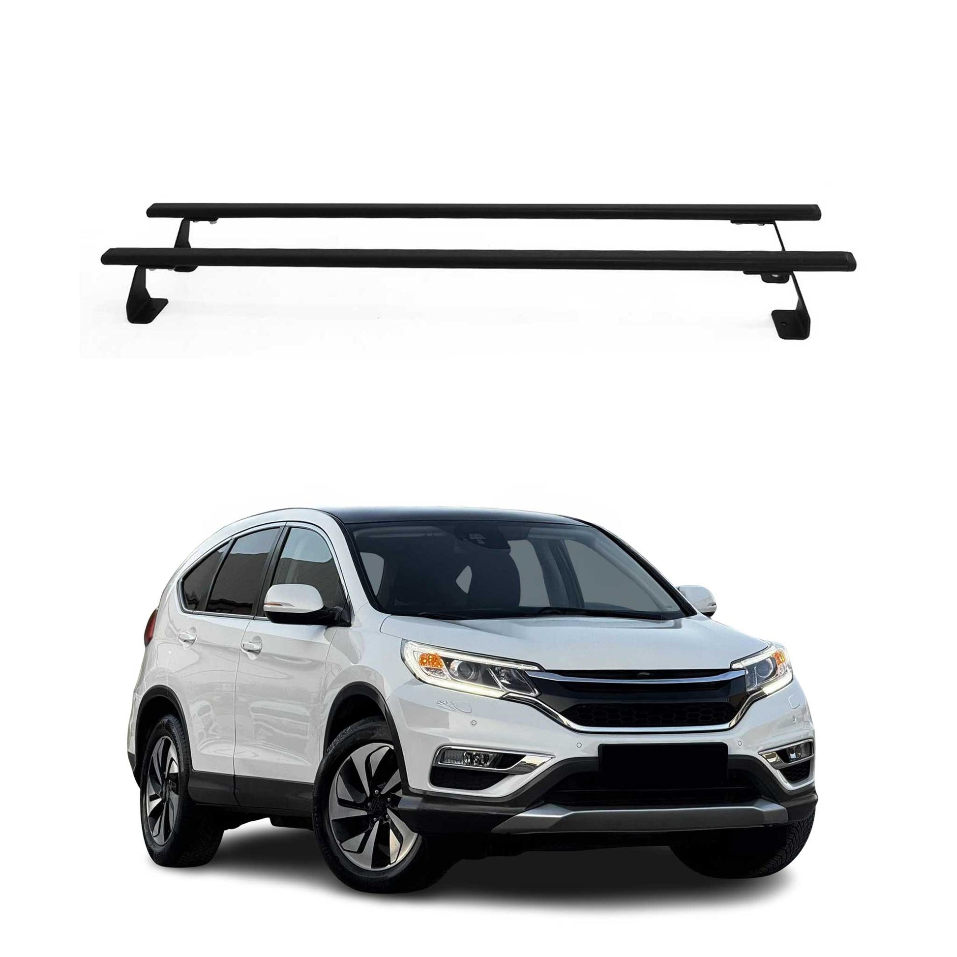 Dachträger Grundtäger für Honda CR-V mk4 2012-2016 75kg Stahl Schwarz 2 tlg OMAC DE