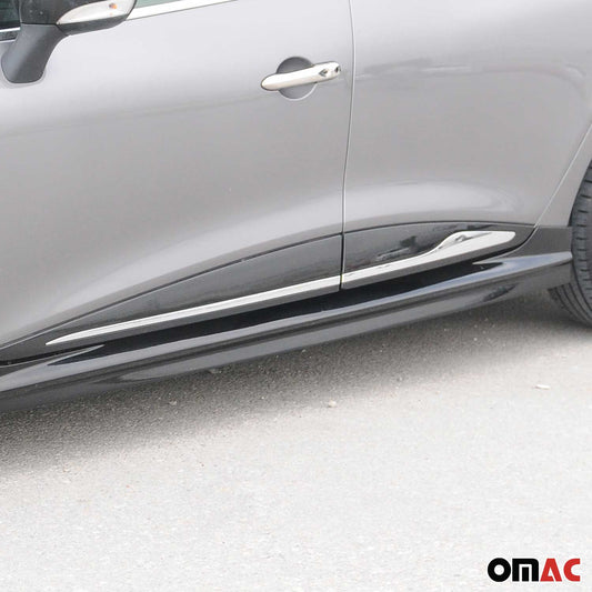 Seitenleiste Türleiste Schutzleiste für Renault Clio 4 2012-2019 Chrom Edelstahl OMAC DE