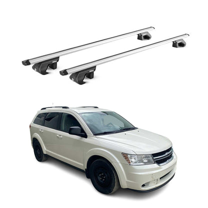 Dachträger Grundtäger für Dodge Journey 2008-2011 5 tür 90kg Alu Silber 2x ABE OMAC DE