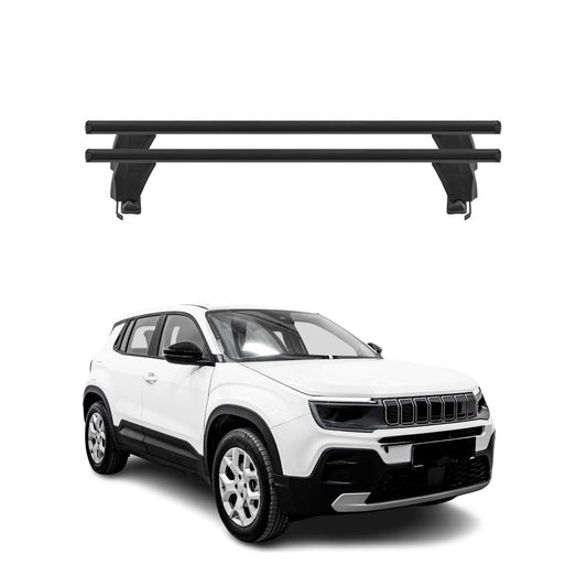 2023-2025 Jeep Avenger Menabo Dachträger Grundtäger ABE Aluminium Schwarz 2x OMAC DE