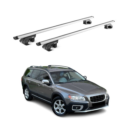 Dachträger Grundtäger für Volvo XC70 mk3 2007-2016 5 tür 90kg Alu Silber 2x ABE OMAC DE