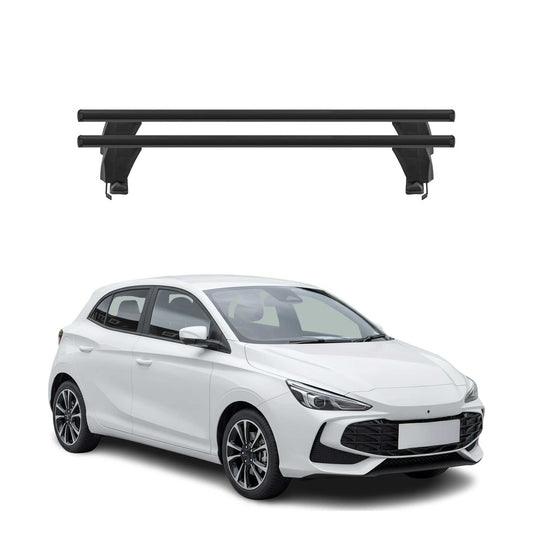Menabo Dachträger Grundträger für MG MG3 2024-2025 Alu Schwarz 2tlg OMAC DE