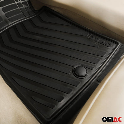2023-2025 Fiat 600E Fußmatten Gummimatte 3D Gummi TPE Matte Schwarz 4tlg OMAC DE
