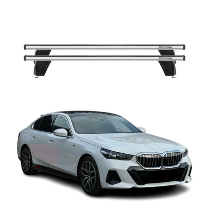 Menabo Dachträger Grundträger für BMW 5 G60 2024-2025 Alu Grau 2tlg OMAC DE
