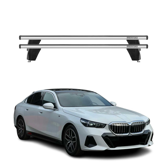 Menabo Dachträger Grundträger für BMW 5 G60 2024-2025 Alu Grau 2tlg OMAC DE