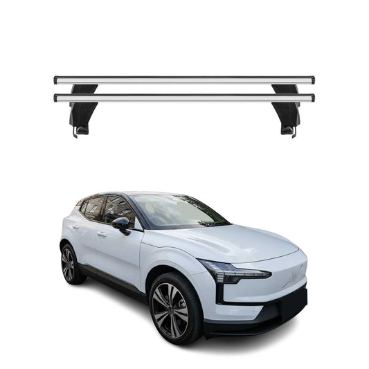Menabo Dachträger Grundträger für Volvo EX30 2023-2025 Alu Grau 2tlg OMAC DE