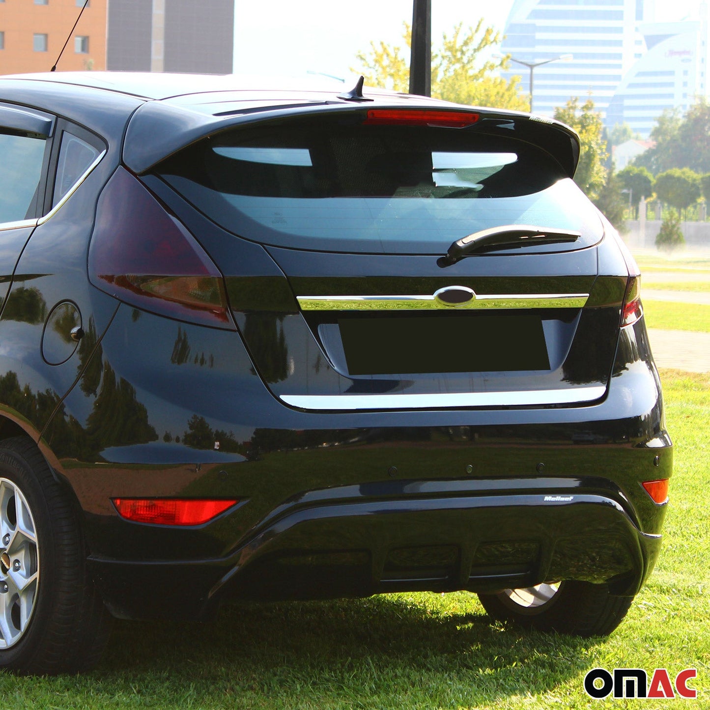 Kofferraumleiste Heckklappe Leiste für Ford Fiesta 2008-2017 Edelstahl Chrom OMAC DE