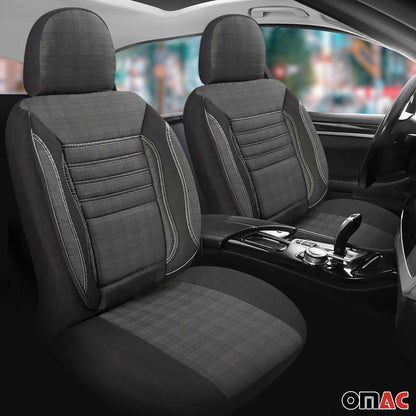 Schonbezüge Sitzschoner Sitzbezüge für VW Caddy 2003-2025 Rauch Grau 1 Sitz OMAC DE